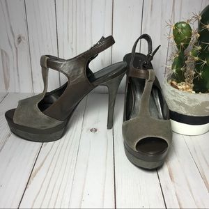 Jessica Simpson Peep Toe Platform Suede Sandals